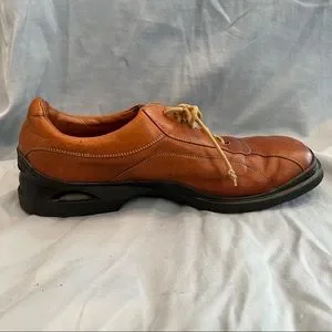 Cole Haan Nike Air Mens Tan Leather Bicycle Toe Oxford Lace Up Dress Shoes COLE HAAN NIKEAIR MENS BROWN LEATHER WING TIP OXFORD SHOES  main image 3